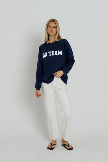 NAVY GO TEAM OVERSIZED CREW