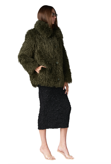 ZOE MONGOLIAN FAUX FUR COAT