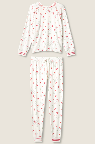 PEACHY CHERRY PJ SET