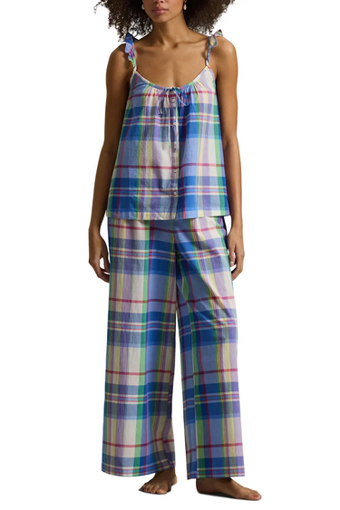 PLAID CAMI & PANT PJ SET