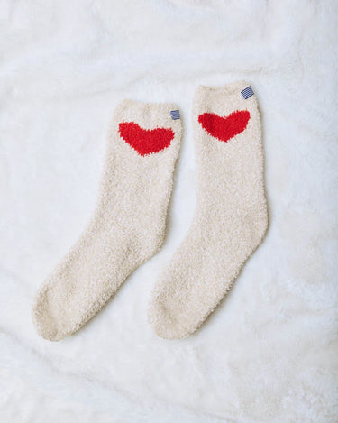 MULTI HEART FUZZY YARN SOCKS