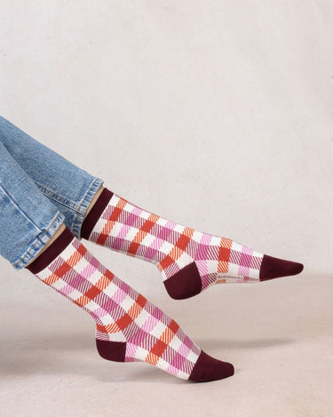 CHECKERED COTTON SOCKS