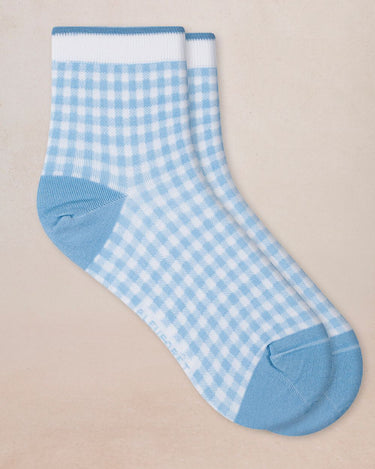 GINGHAM SCOTTISH YARN ANKLE SOCK
