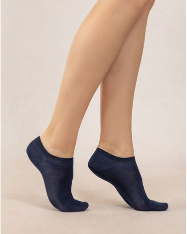 MERCERISED COTTON LOW-CUT SOCKS