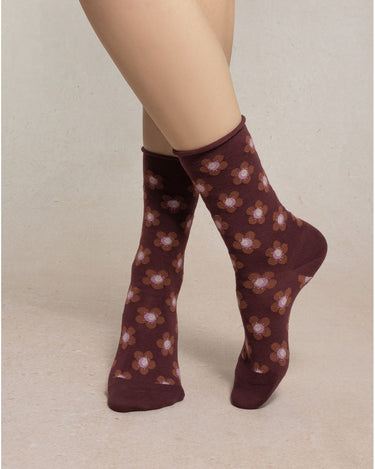 CHIANTI FLOWER FINE WOOL SOCKS