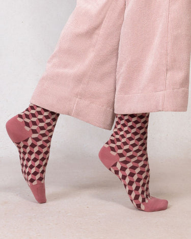 GEOMETRIC WOOL SOCKS