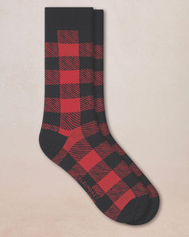 MEN'S CHECKERED MERINO WOOL SOCKS