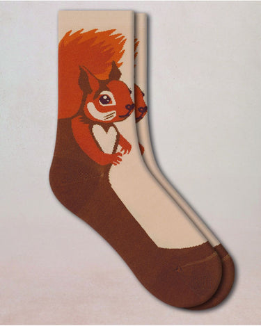 SAND SQUIRREL PATTERN SOCKS