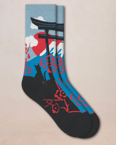 MOUNT FUJI PATTERN SOCKS
