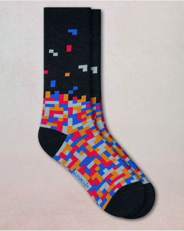 MEN'S TETRIS PATTERN SOCKS