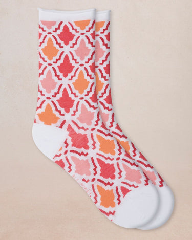 MOSAIC VELVET SOCKS