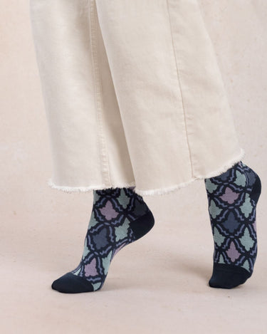 MOSAIC VELVET SOCKS