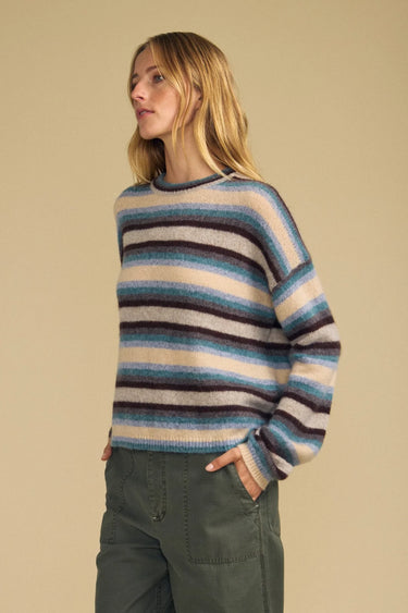 MAE CASHMERE STRIPE SWEATER