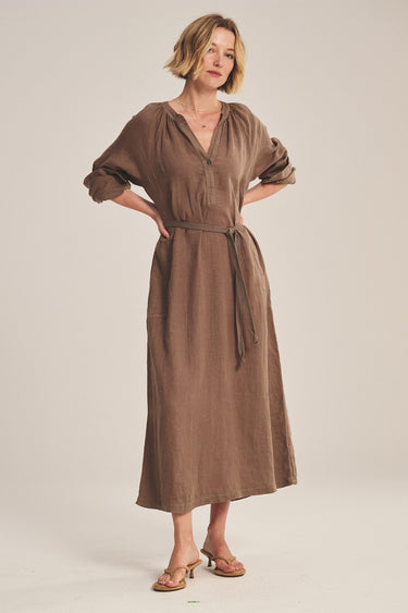 DAKOTA WOVEN LINEN DRESS