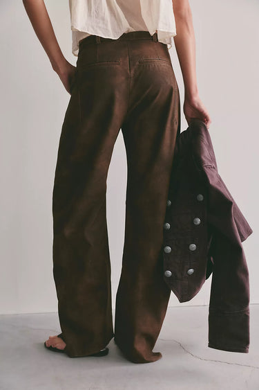 WE THE FREE SPOTLIGHT VEGAN SUEDE TROUSERS