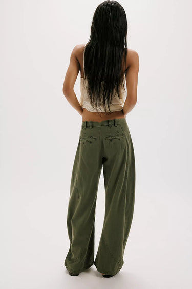SPOTLIGHT WASHED BARREL CHINO TROUSERS