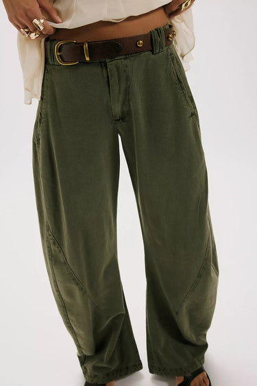 SPOTLIGHT WASHED BARREL CHINO TROUSERS