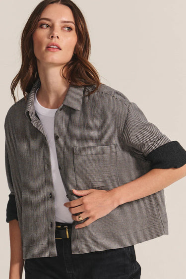 ADELINE HOUNDSTOOTH TOP