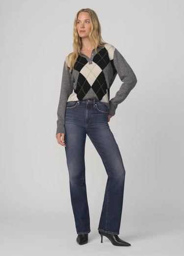 THE LONG SLEEVE CASHMERE POLO