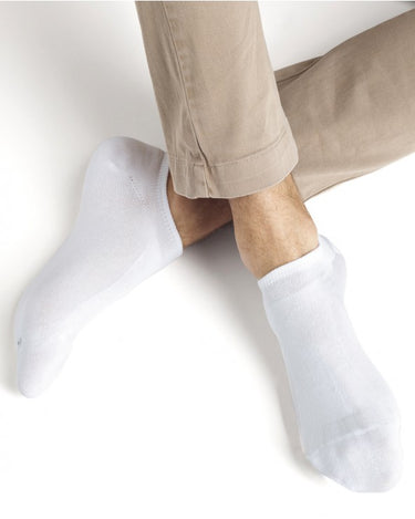 MEN'S MERCERISED COTTON INVISIBLE IN SHOES TWIN PACK