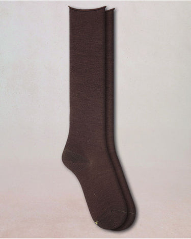 FINE WOLL ROLLED HEM KNEE HIGHS