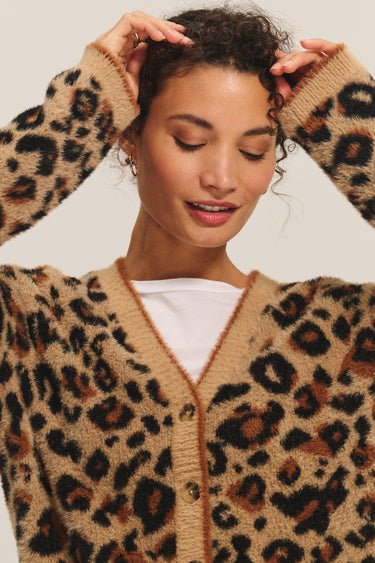 BETSY LEOPARD CARDIGAN