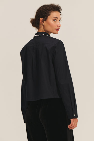 JOCELYN COTTON POPLIN LONG SLEEVE SHIRT
