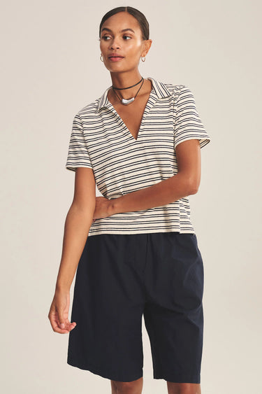 PERRIN STRIPE JERSEY TOP