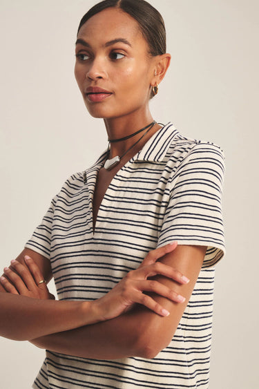 PERRIN STRIPE JERSEY TOP