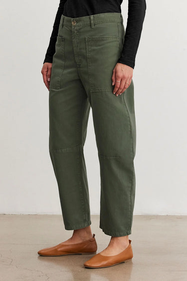 BRYLIE SANDED TWILL UTILITY PANT