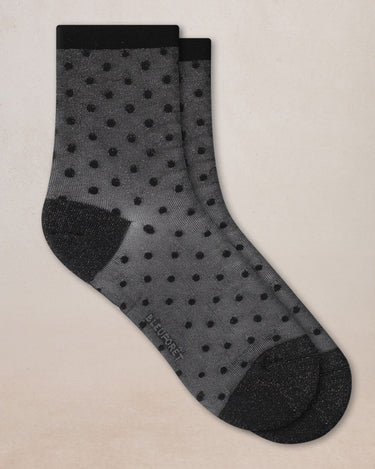 SHEER POLKA DOT ANKLE SOCKS