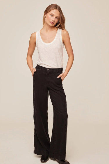 SIDE STRIPE WIDE LEG PANTS