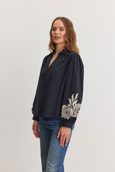 MARTINE EMBROIDERED BLOUSE